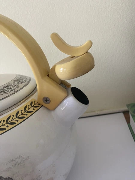 Rare Vintage Villeroy & Boch Audun Ferme Enamel Tea Kettle Teapot AS IS