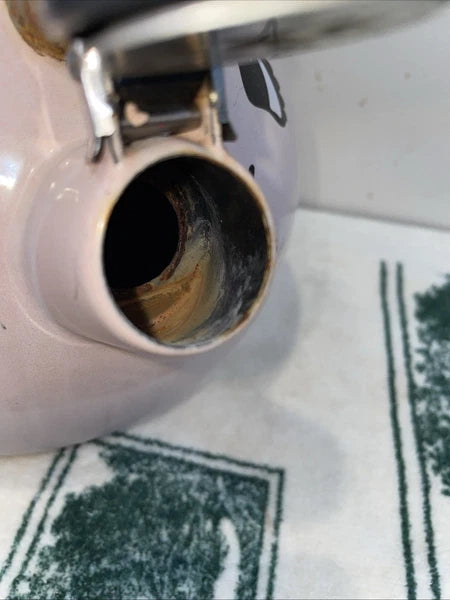 Vintage Kamenstein Pink Pig Whistling Teapot Tea Kettle Needs TLc