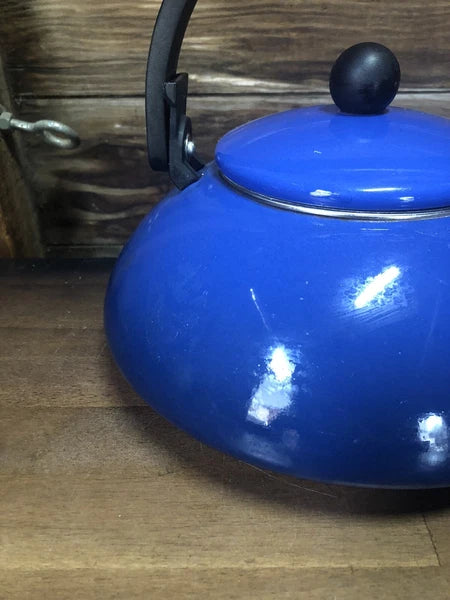 Le Creuset Zen BLUE Enamel Tea Kettle Pot 1.5 L 1.6 Qt
