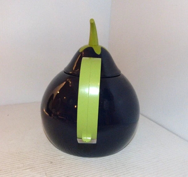Vintage Copco Eggplant Enamel Whistling Tea Kettle  Beautiful Condition
