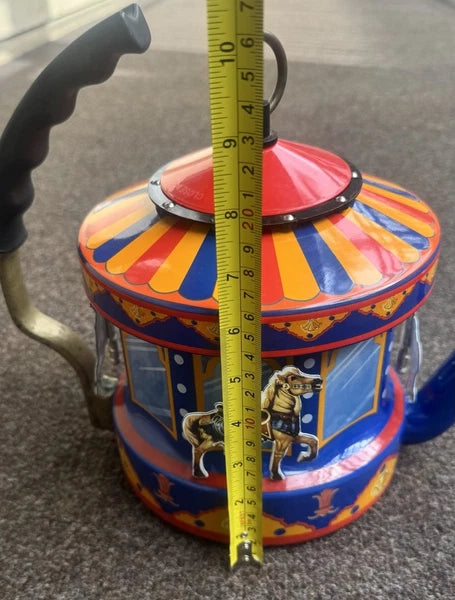 MKI Kamenstein World of Motion Tea Kettle Teapot Carousel FOR PARTS/DISPLAY READ