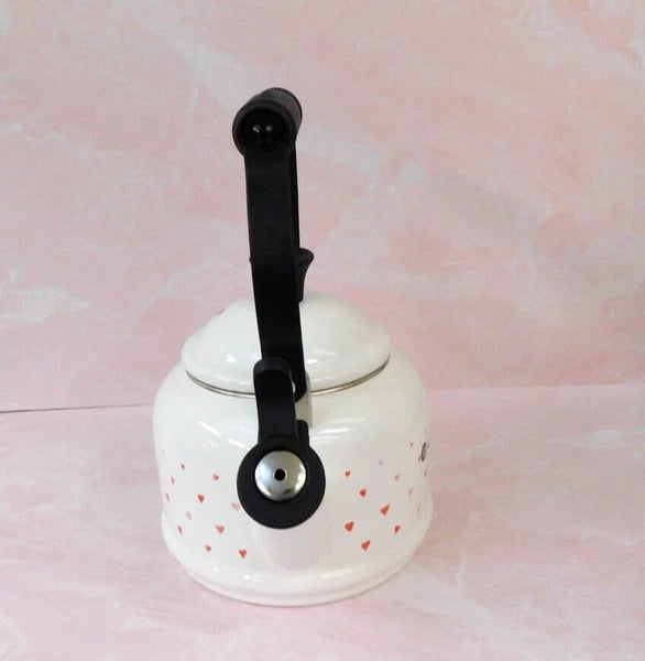 Le Creuset L'Amour Collection 1.25 Quart Demi Kettle with Heart Applique - NEW