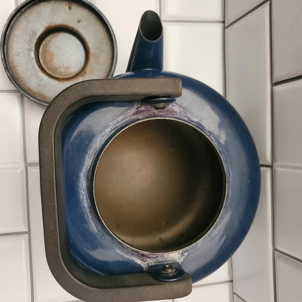 Mid century modern vintage Dansk Gunnar Cyren tea pot kettle early 70s enamel