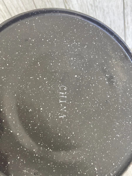 Black Enamelware Enamel Coffee Pot Camping Cowboy Speckled Farmhouse -NO LID