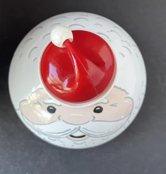 Roshco Enamel 3 Quart Santa Clause Whistling Teapot Kettle w/ Box