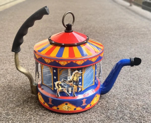 MKI Kamenstein World of Motion Tea Kettle Teapot Carousel FOR PARTS/DISPLAY READ