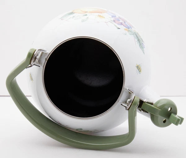 Pfaltzgraff Delicious Metal Whistler Pear Grapes Replacement Tea Kettle Vintage!