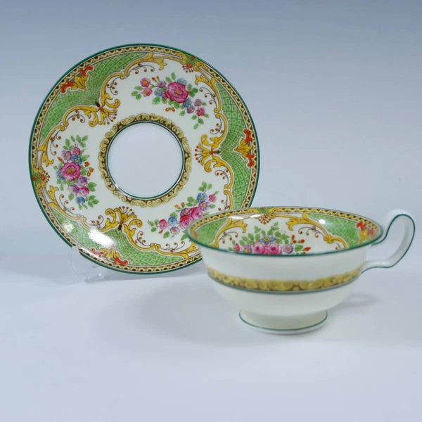 Wedgwood Poldhu Cup Saucer Tea Pot Handmade Geometric Pattern Used