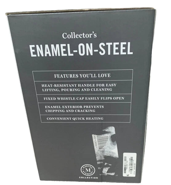 Martha Stewart Tea kettle,The Harvest Collection, Enamel On Steel / 1.4 Quart