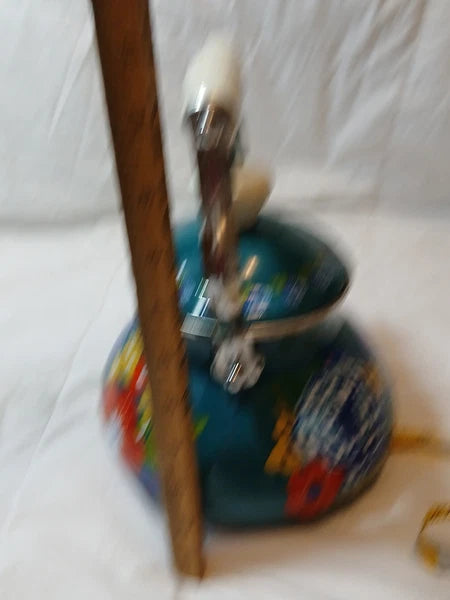 The Pioneer Woman Dazzling Dahlias Enamel Steel Teal 1.9 Quart Tea Kettle Pot