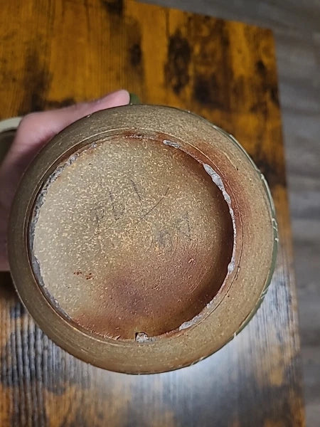 Vintage Japanese Teapot, Raised Pottery Enamel Detail,Does Have Chips