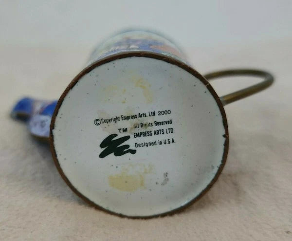 Empress Arts Miniature Enamel Teapot Ocean Sea Fish