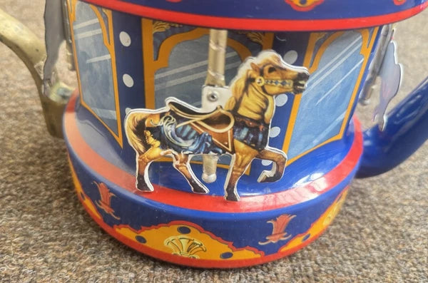 MKI Kamenstein World of Motion Tea Kettle Teapot Carousel FOR PARTS/DISPLAY READ