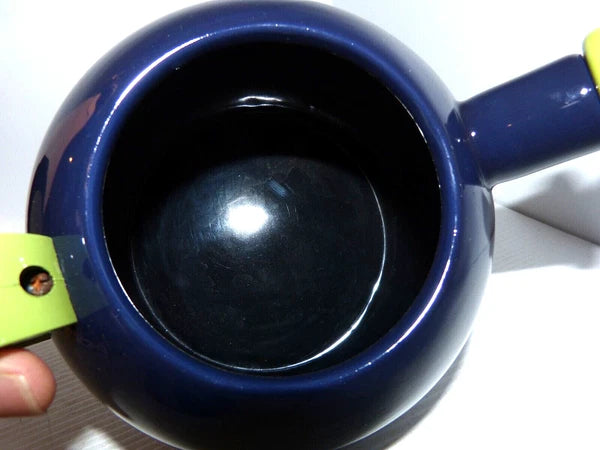 Vintage Copco Eggplant Enamel Whistling Tea Kettle  Beautiful Condition