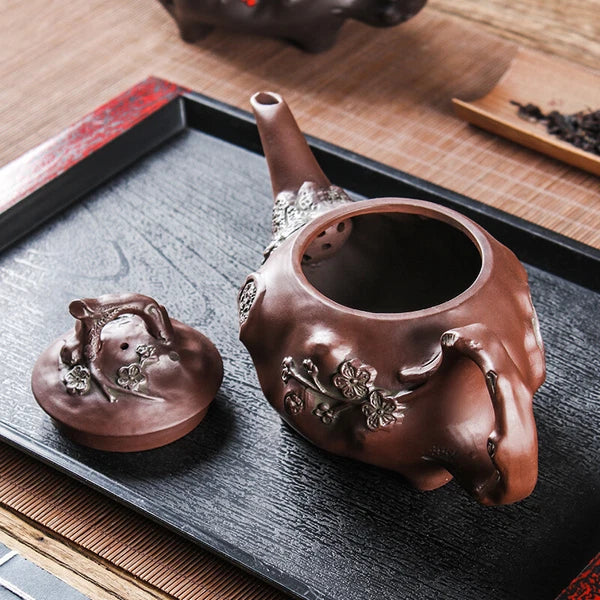Yixing Purple Clay Pot Long Mouth for Spring Pot Teapot Ceramic Kung Fu Tea Set
