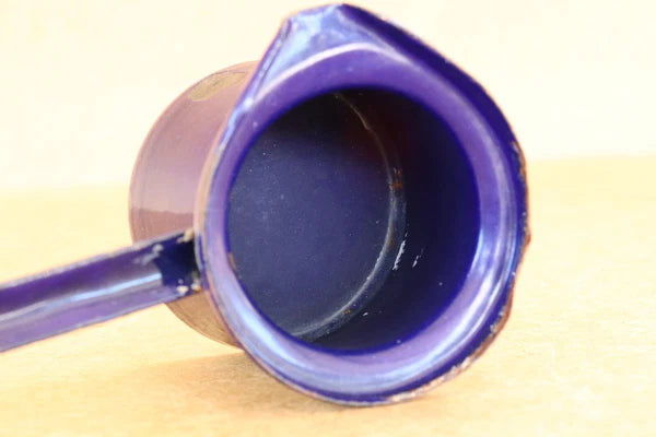 Vintage Enamel Pot Vintage Cookware Camping Dish Coffee Pot Marked 1958.