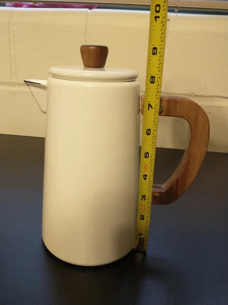 Hearth And Hand Magnolia White Enamel 6 Cup Coffee Teapot