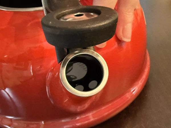 Le Creuset Classic Enamel on Steel 1.7 Qt. Whistling Tea Kettle - Cerise