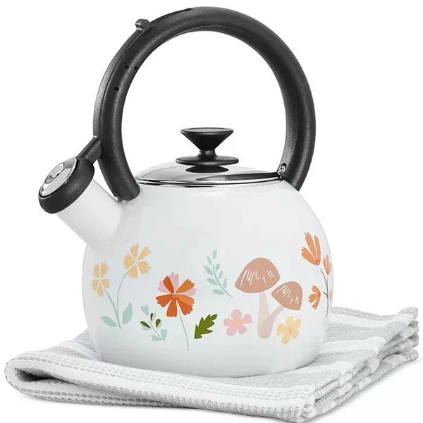 Martha Stewart Tea kettle,The Harvest Collection, Enamel On Steel / 1.4 Quart