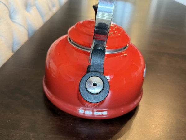 Le Creuset Classic Enamel on Steel 1.7 Qt. Whistling Tea Kettle - Cerise