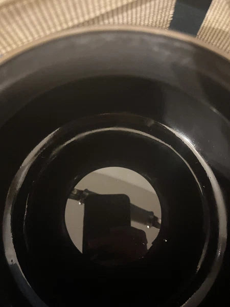 RARE Enamel Floral Tea Kettle - White W Orange & Teal Flowers - Pretty For Fall