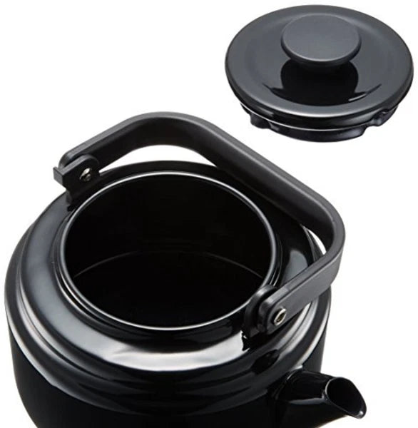 Enamel Kettle Noda Horo Japan Enameled AM Teakettle 2L AM-20K Black F/S w/Track#