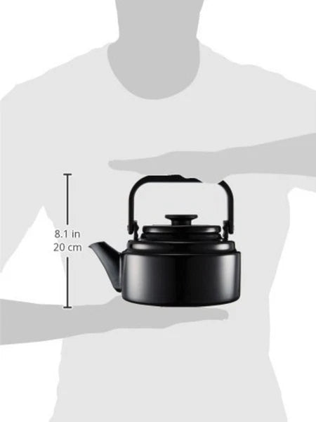 Enamel Kettle Noda Horo Japan Enameled AM Teakettle 2L AM-20K Black F/S w/Track#