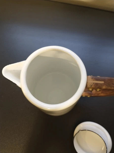 Hearth And Hand Magnolia White Enamel 6 Cup Coffee Teapot