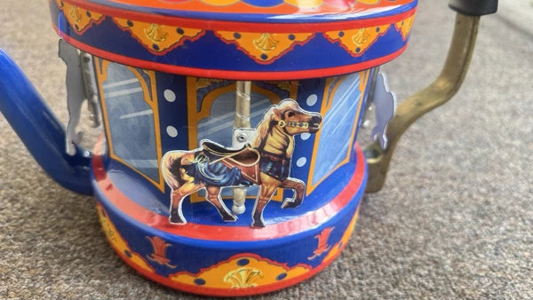MKI Kamenstein World of Motion Tea Kettle Teapot Carousel FOR PARTS/DISPLAY READ
