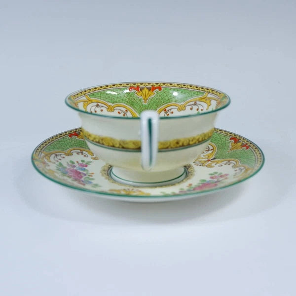 Wedgwood Poldhu Cup Saucer Tea Pot Handmade Geometric Pattern Used