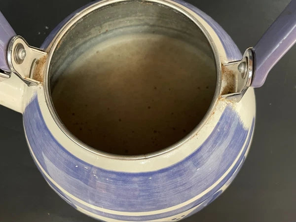 Pfaltzgraff Villa Flora Enamel Whistling Tea Kettle