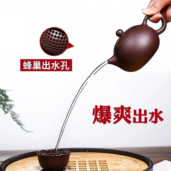 Purple Clay Teapot, Handmade By Famous Craftsmen, Household Tea Pot