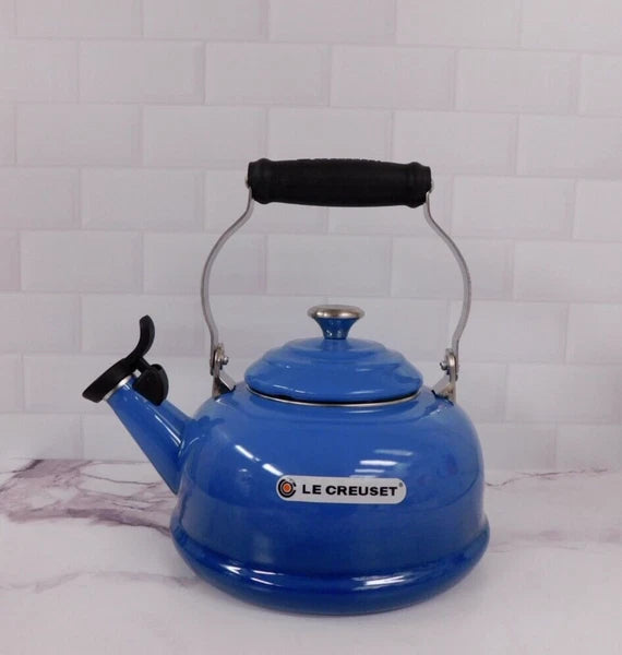 Le Creuset Enamel on Steel 1.7 Quart Whistling Tea Kettle in Marseille - New