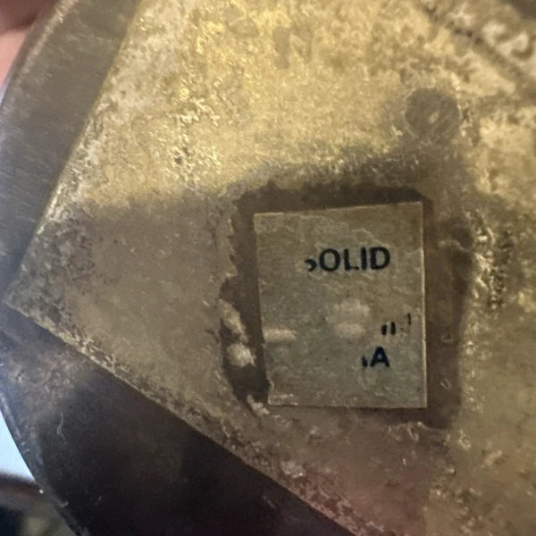 Vintage Brass Solid Tea Kettle With Brass Tea Jar Decorated In Enamel Floral Set