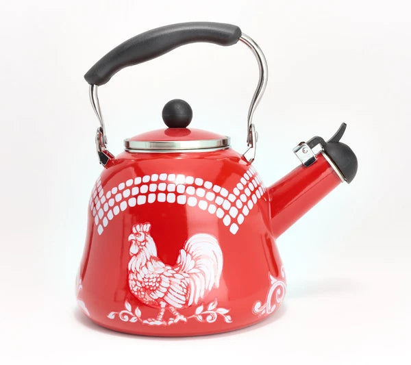 Temp-tations 2.3-qt Enamel on Steel Tea Kettle Model K85319