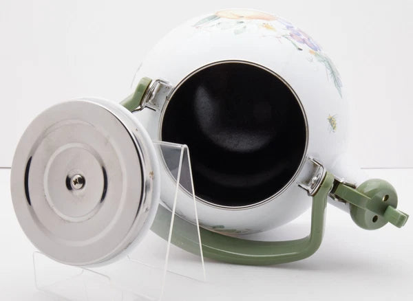 Pfaltzgraff Delicious Metal Whistler Pear Grapes Replacement Tea Kettle Vintage!