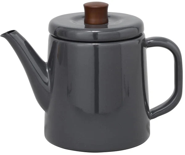 Noda Horo Kettle Enamel 1.5L IH Compatible Gray Made in Japan Pottle