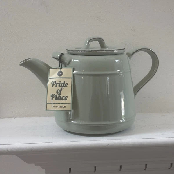 T&G Pride of Place British Design Light Green Teapot NWT