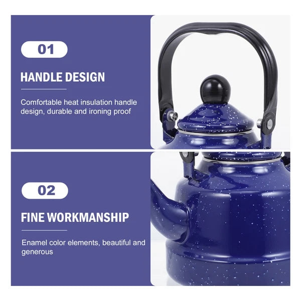 Stove Top Kettle Wood Burner Office Enameled Teapot Stovetop Unique