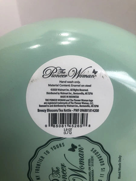 Pioneer Woman ~ Breezy Blossom ~ 1.9-Quart Tea Kettle ~ Enamel on Steel ~ Floral