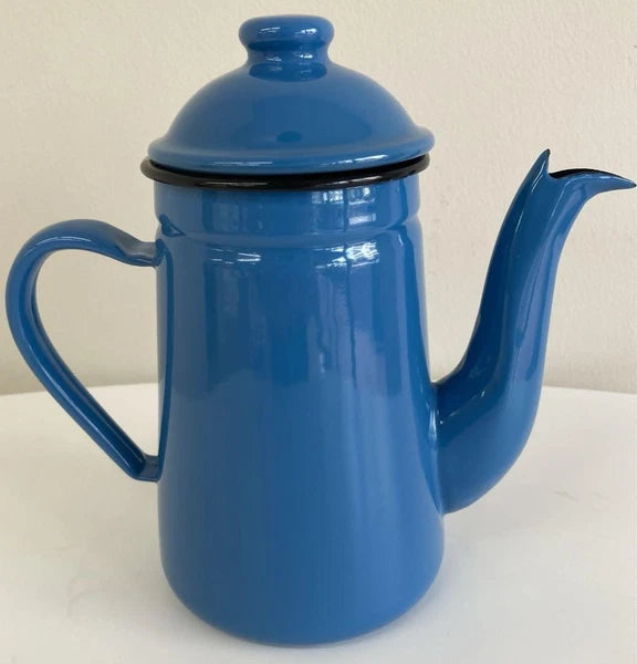 Kettle Kalita Blue Enamel 1L Modern Design Used