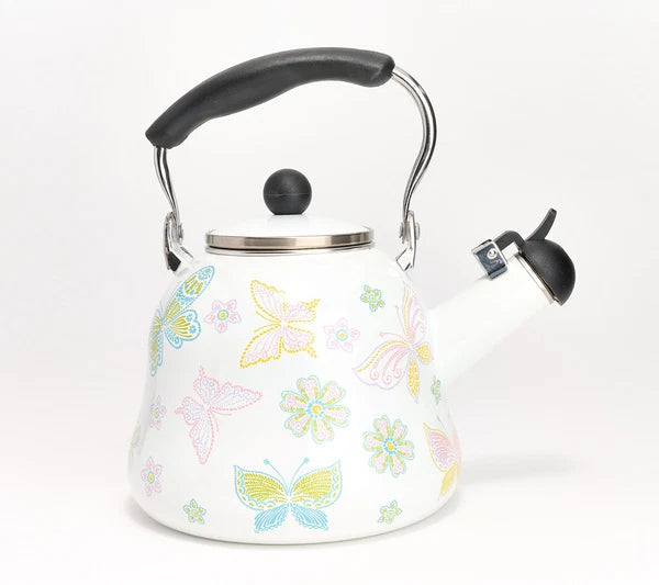 Temp-tations 2.3-qt Enamel on Steel Tea Kettle Model K85319