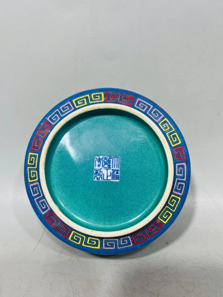 Antique gilded enamel tea jar