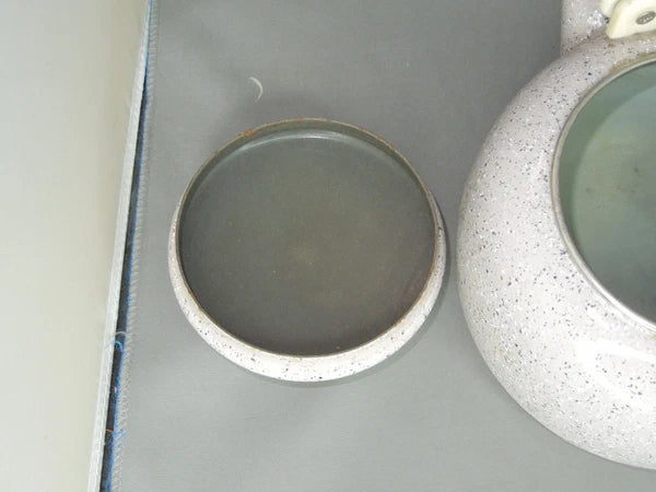 Vintage Granite / Enamel Ware purple Gray Speckled Coffee / Tea Pot Kettle 6”