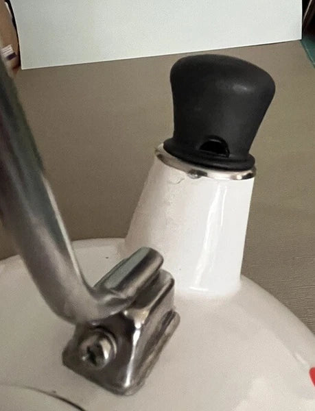 Martha Stewart  Enamel on Steel 2 Quart Christmas Tea Kettle Teapot Dogs As Is