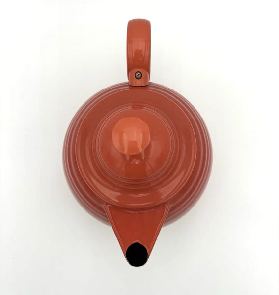 FIESTAWARE Persimmon Enamel on Metal Teapot by COPCO