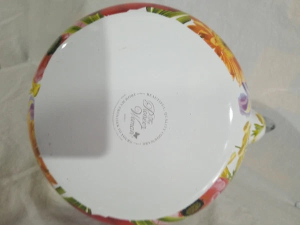 The Pioneer Woman Enamel Tea Kettle Floral Summer Garden Spring Flower Retired